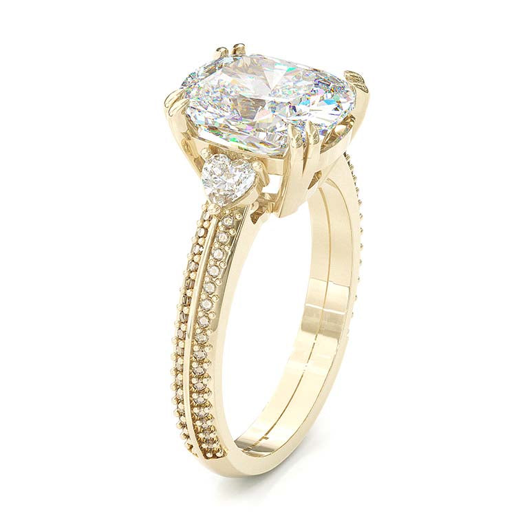 Jorrio handmade 10 ct cushion cut halo sterling silver diamond engagement ring