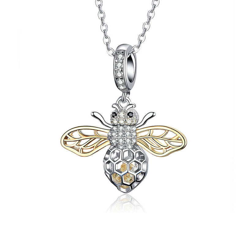 Jorrio Fashion Cute Bee Animal Sterling Silver Charm