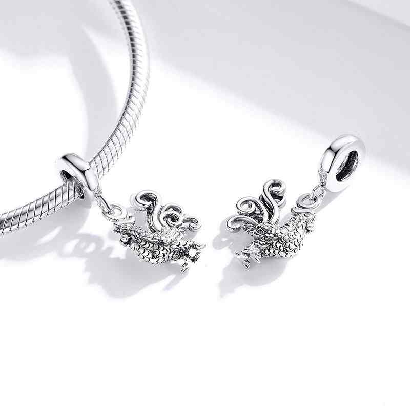 Jorrio Classic Rooster Animal Sterling Silver Charm