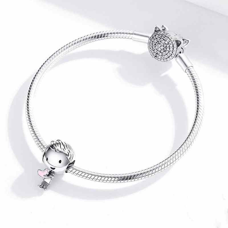 Jorrio Fashion Boys and Girls Love Sterling Silver Charm