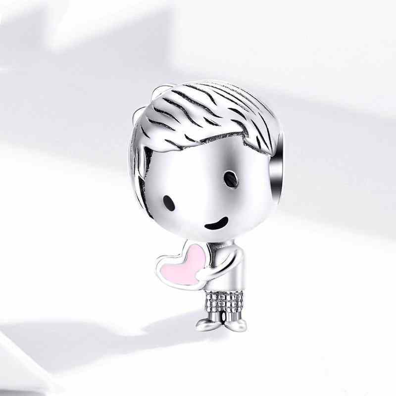 Jorrio Fashion Boys and Girls Love Sterling Silver Charm