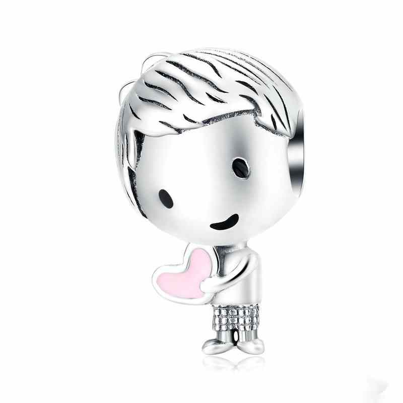 Jorrio Fashion Boys and Girls Love Sterling Silver Charm