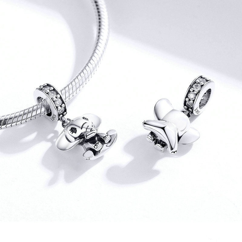 Jorrio Cute Animal Elephant Sterling Silver Charm