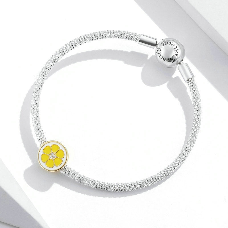 Jorrio Summer Fresh Fruit Lemon Sterling Silver Charm