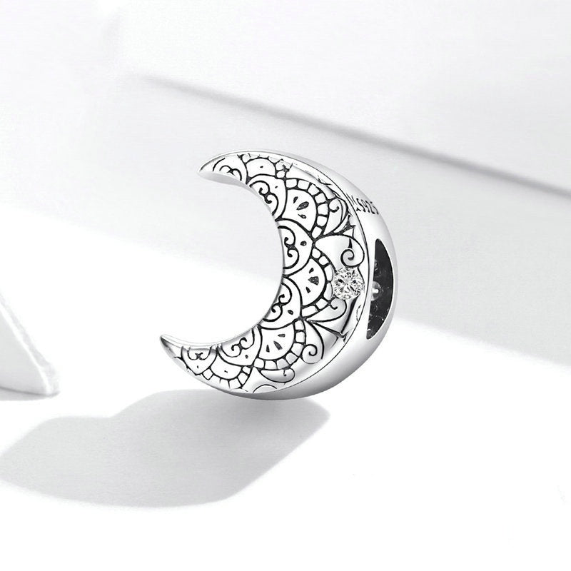 Jorrio Vine Vintage Moon Sterling Silver Charm