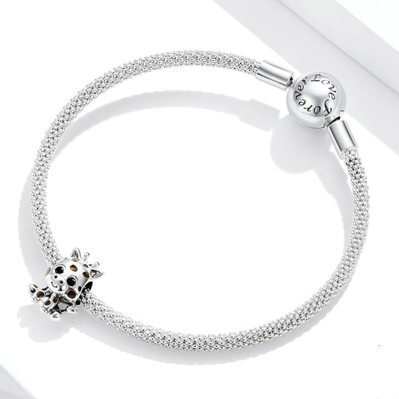 Jorrio Cute Animal Giraffe Sterling Silver Charm