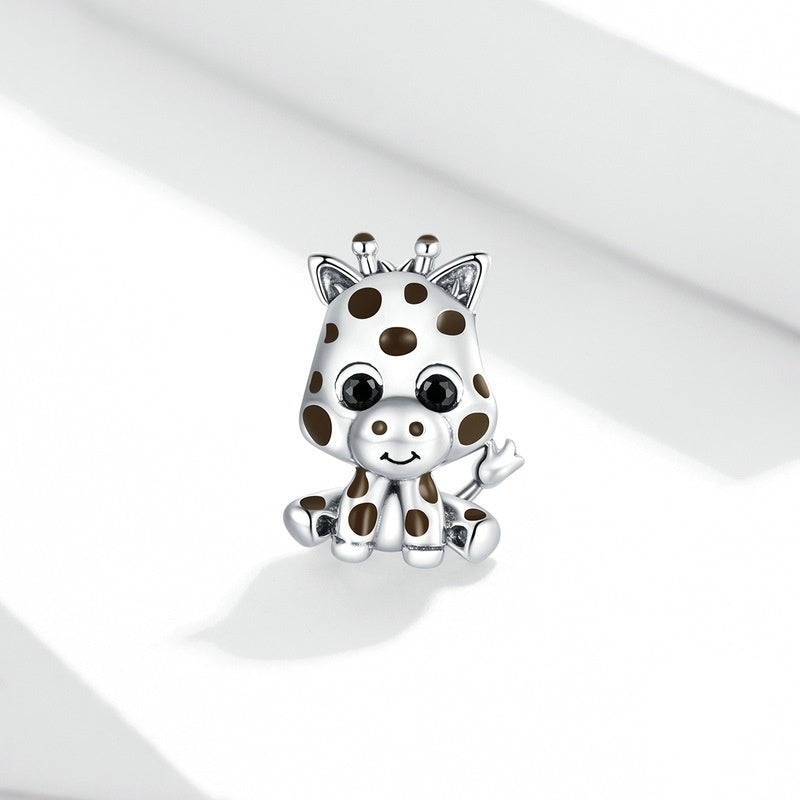 Jorrio Cute Animal Giraffe Sterling Silver Charm