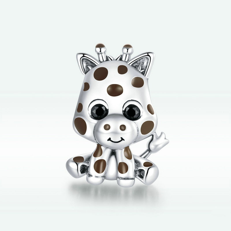 Jorrio Cute Animal Giraffe Sterling Silver Charm