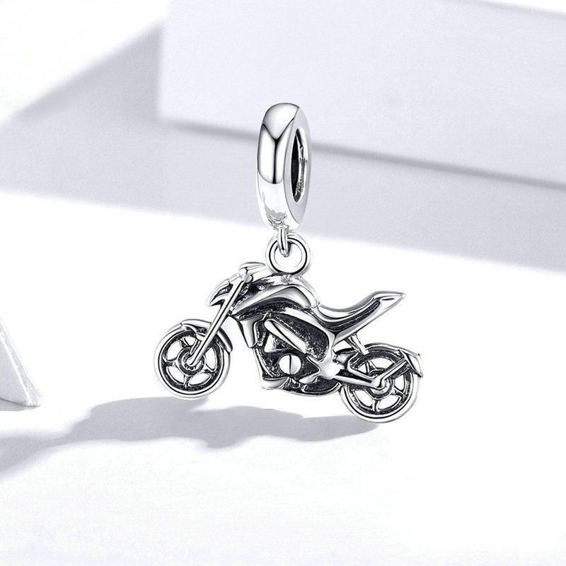 Jorrio Cool Sport Motorbike Sterling Silver Charm