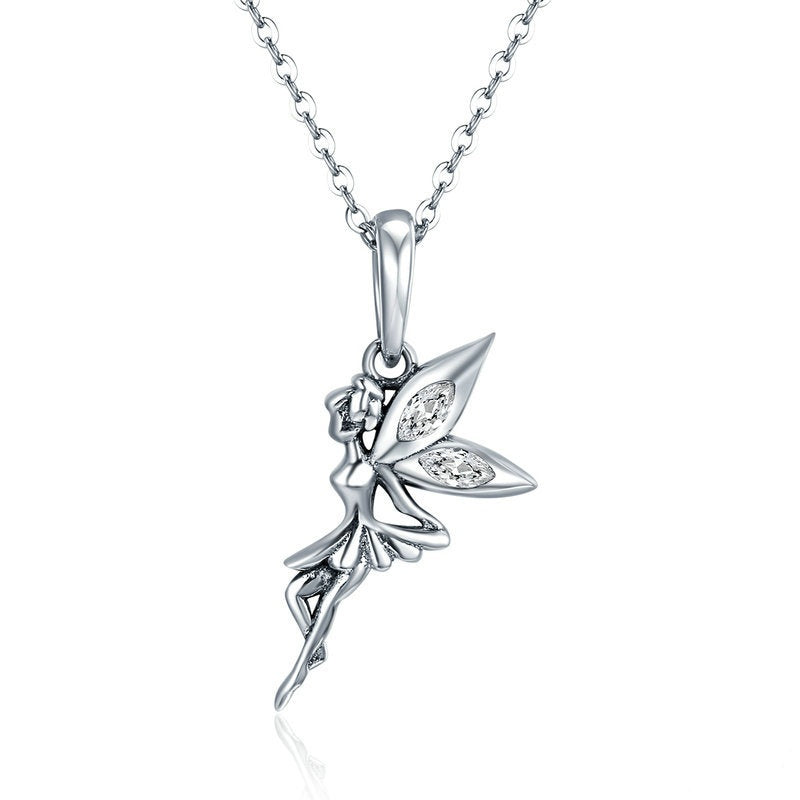 Jorrio Butterfly Flower Fairy Genie Sterling Silver Charm