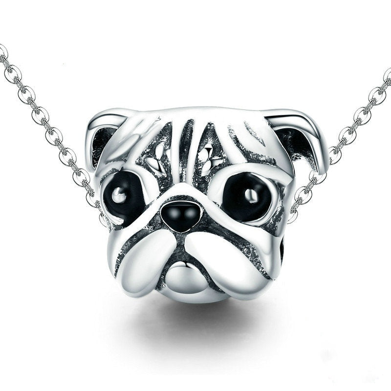 Jorrio Cute Animal Pug Puppy Sterling Silver Charm