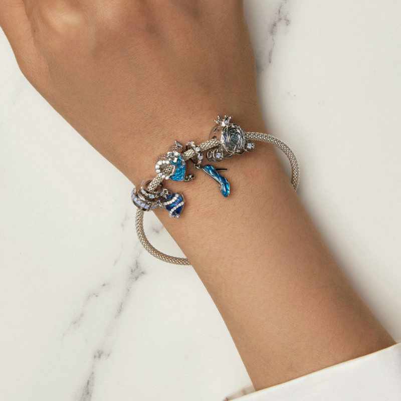Jorrio Fantasy Magic Prom Heart Sterling Silver Charm