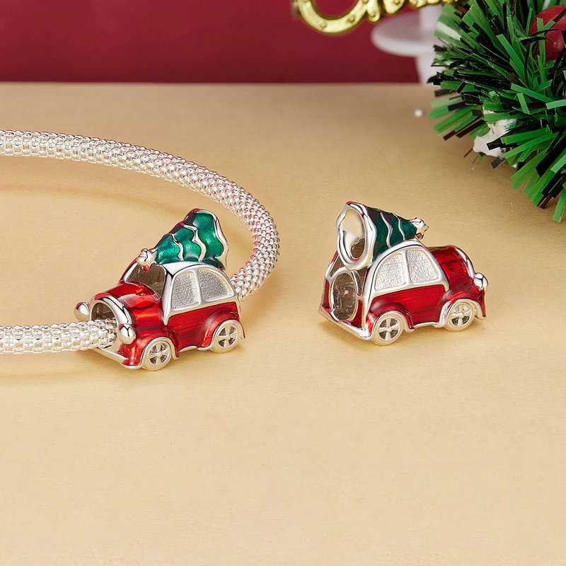Jorrio handmade Christmas car sterling silver charms