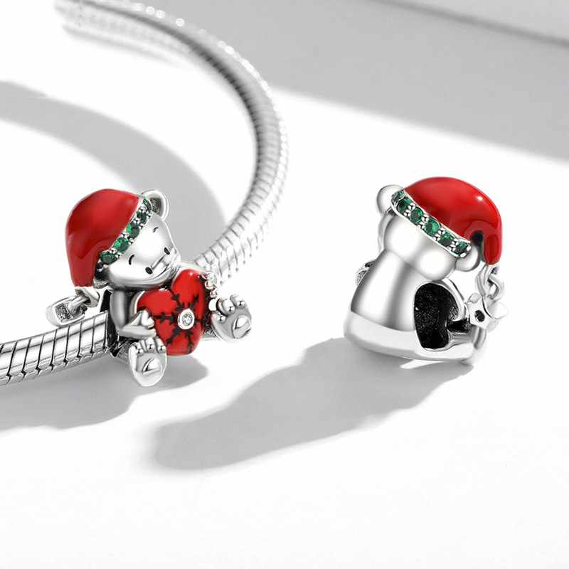Jorrio handmade Christmas bear sterling silver charms