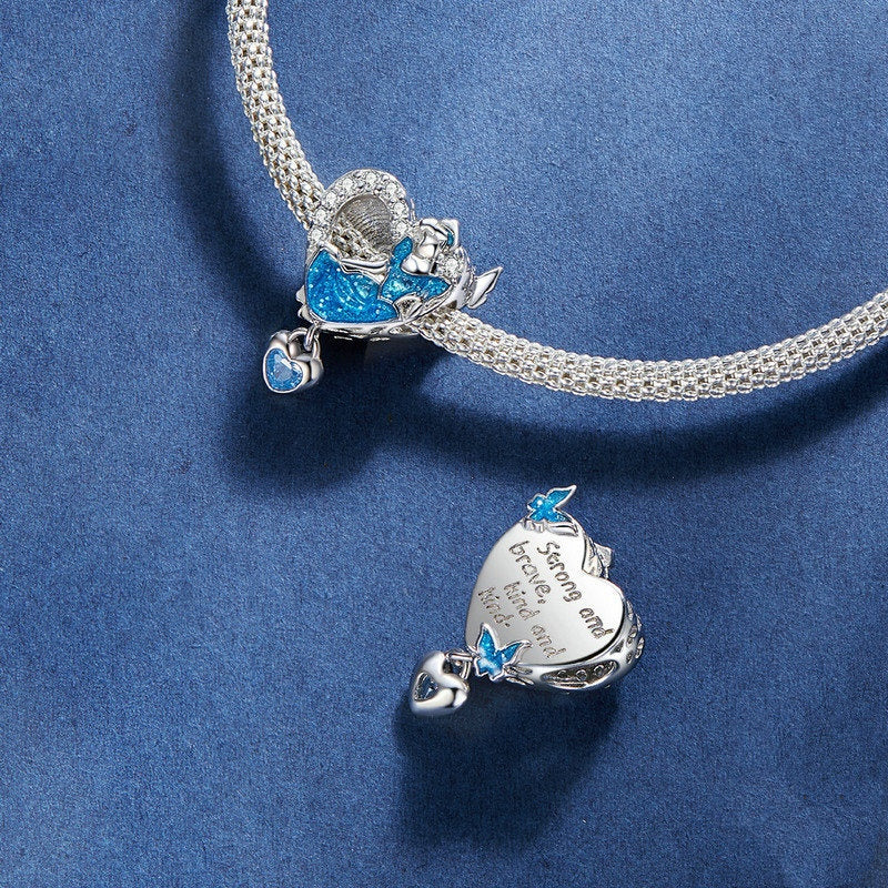 Jorrio Fantasy Magic Fairytale Cinderella Ball Girl Sterling Silver Charm