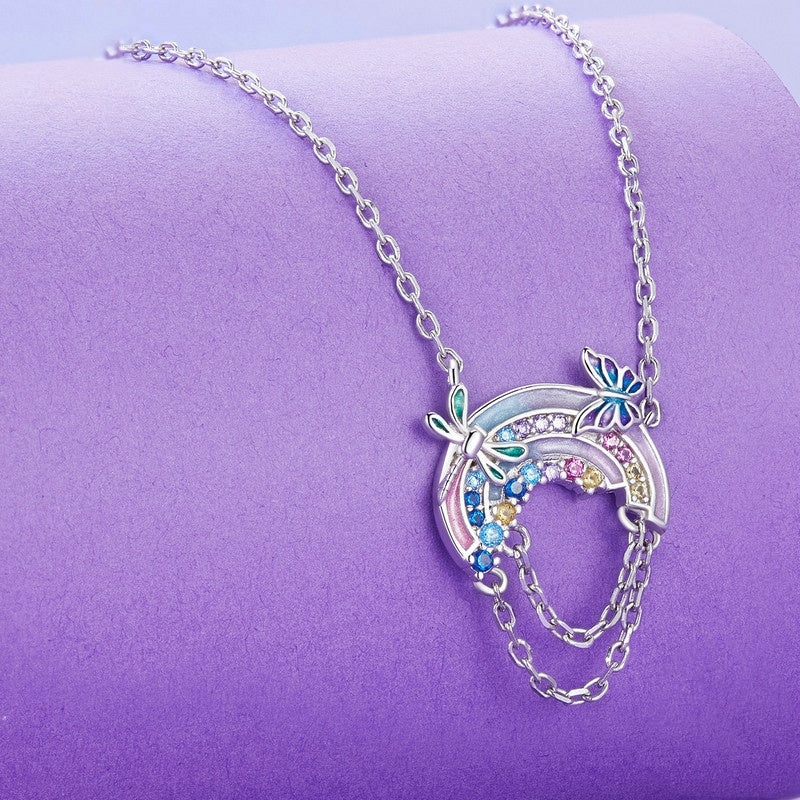 Jorrio Dreamy Rainbow Sterling Silver Charm