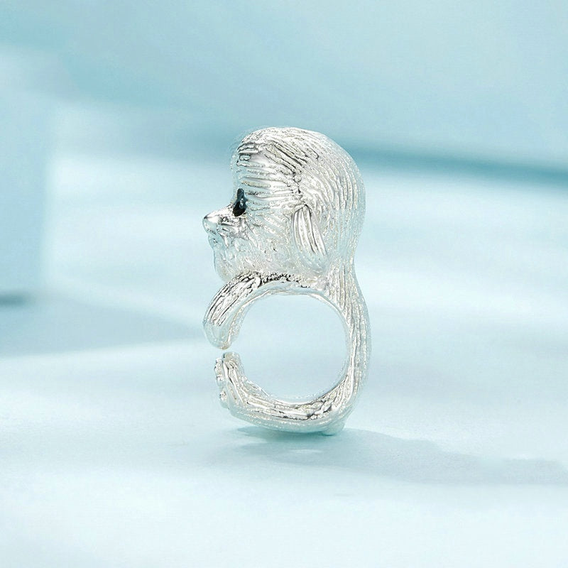 Jorrio Cute Teddy Puppy Dog Animal Sterling Silver Charm