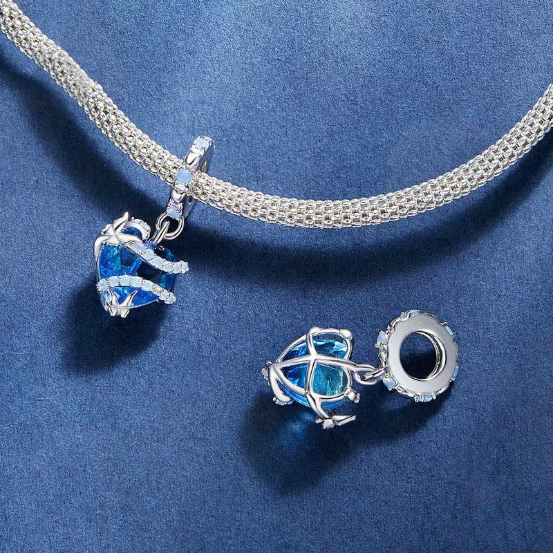 Jorrio Fantasy Magic Prom Heart Sterling Silver Charm