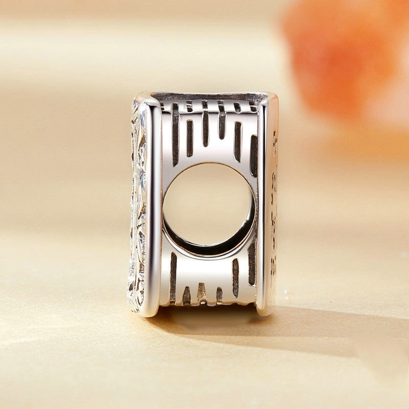 Jorrio Vintage Book Cross Sterling Silver Charm