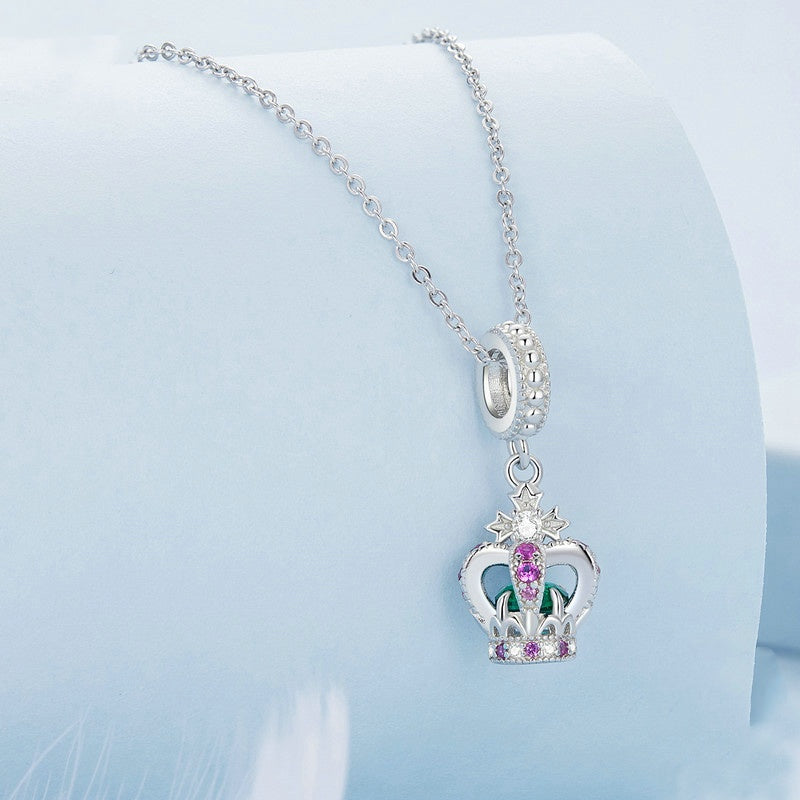 Jorrio Elegant Queen Crown Sterling Silver Charm