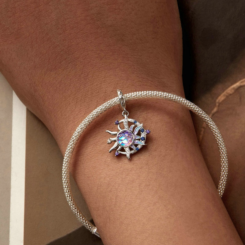 Jorrio Vintage Magic Sun and Moon Sterling Silver Charm