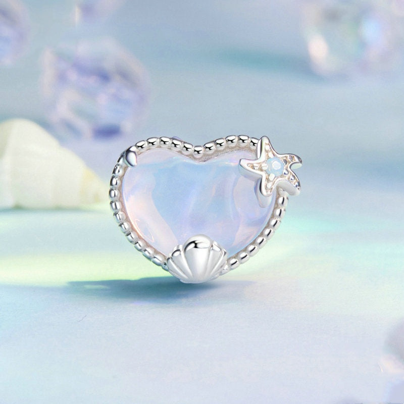 Jorrio Ocean Starfish Love Shell Sterling Silver Charm