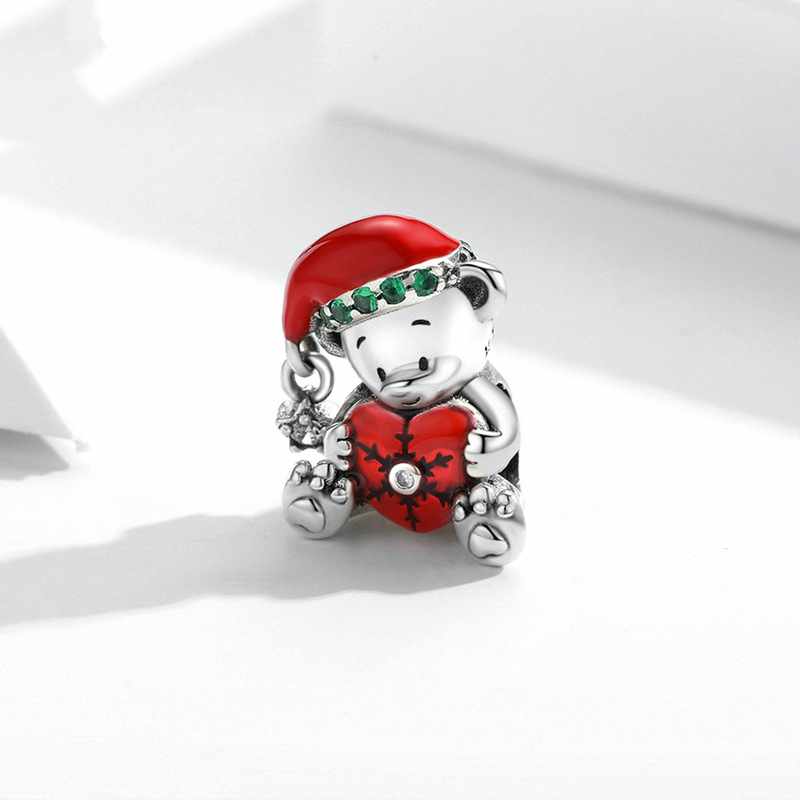 Jorrio handmade Christmas bear sterling silver charms