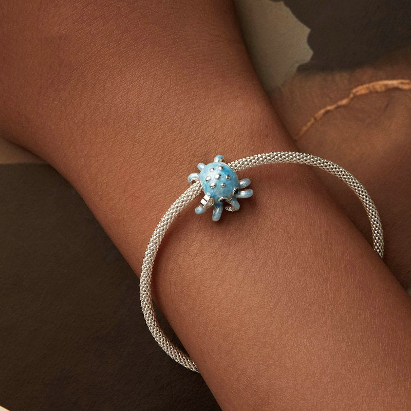 Jorrio Cute Playful Ocean Octopus Sterling Silver Charm