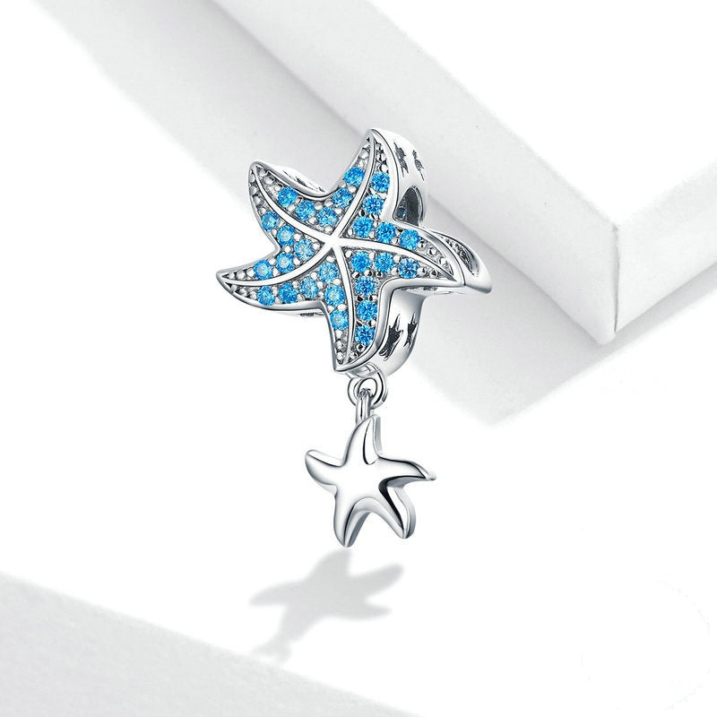 Jorrio Blue Ocean Starfish Sterling Silver Charm
