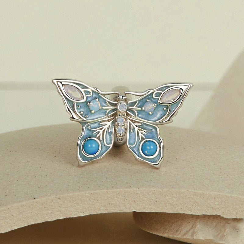 Jorrio Classical Blue Butterfly Sterling Silver Charm