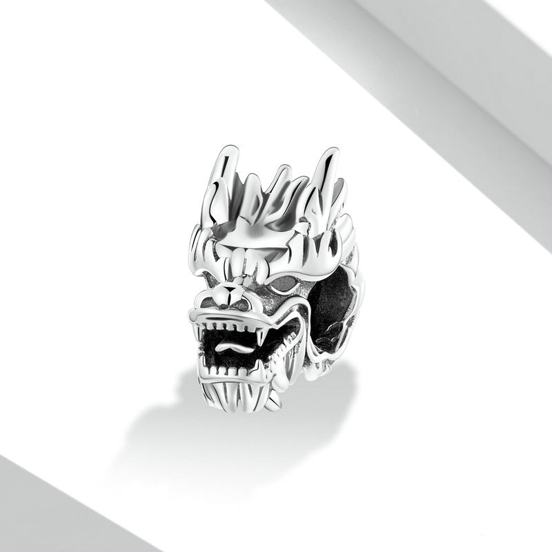 Jorrio New Year's Dragon Head Sterling Silver Charm