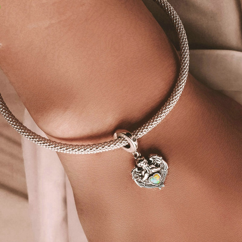 Jorrio Vintage Love Angel Sterling Silver Charm