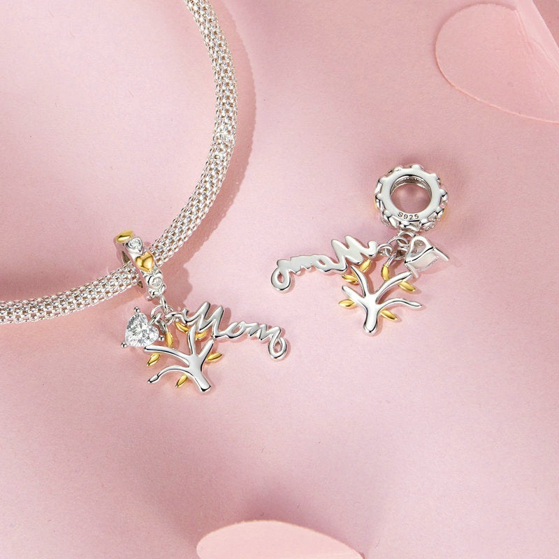 Jorrio Mother's Day Tree of Life Sterling Silver Charm