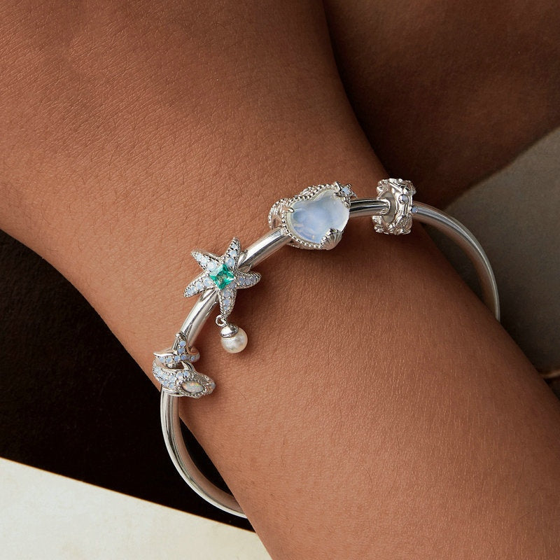 Jorrio Ocean Starfish Love Shell Sterling Silver Charm