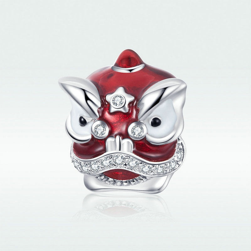Jorrio New Year Celebration Lion Dance Sterling Silver Charm