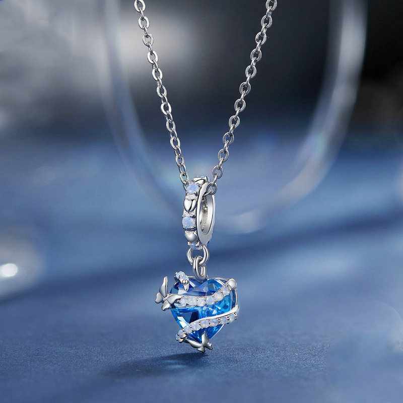 Jorrio Fantasy Magic Prom Heart Sterling Silver Charm