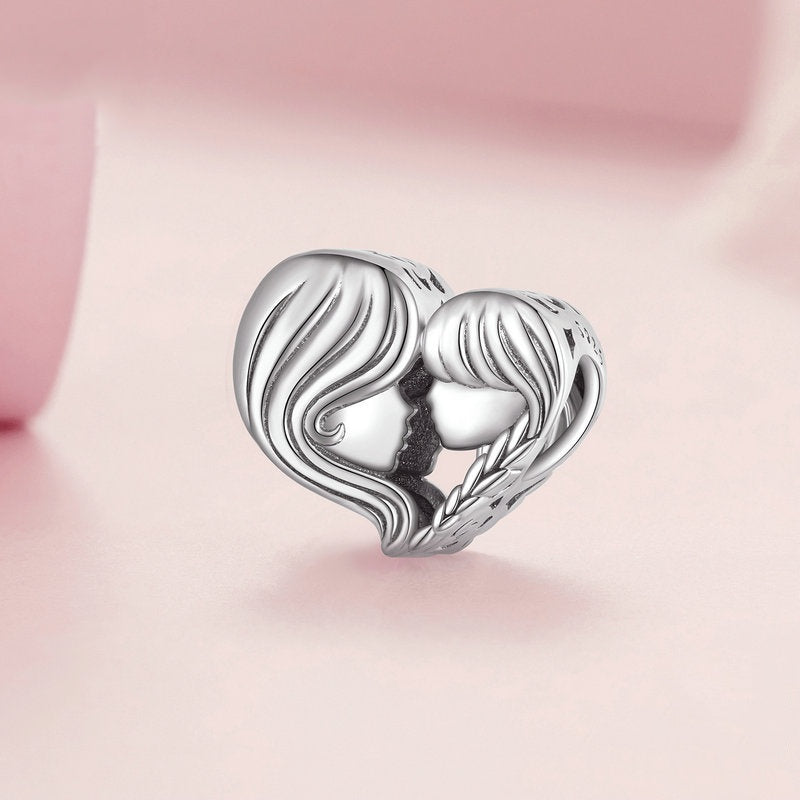 Jorrio Heart Cosy Mother's Day Sterling Silver Charm