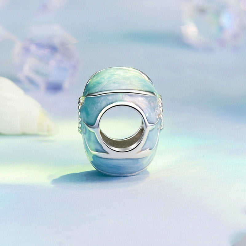 Jorrio Summer Blue Conch Sterling Silver Charm