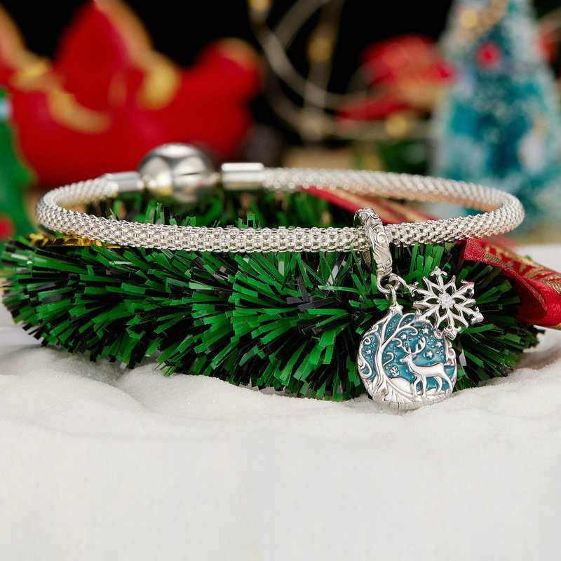 Jorrio Handmade Christmas Glow In The Dark Elk Charms