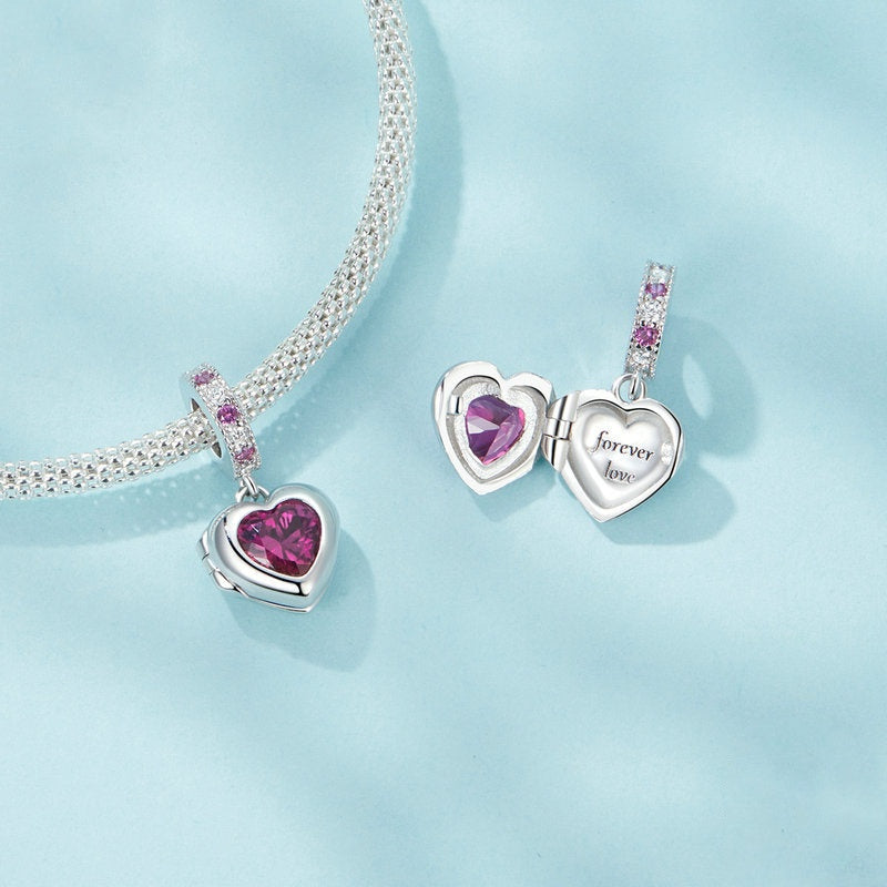 Jorrio Openable Forever Love Sterling Silver Charm