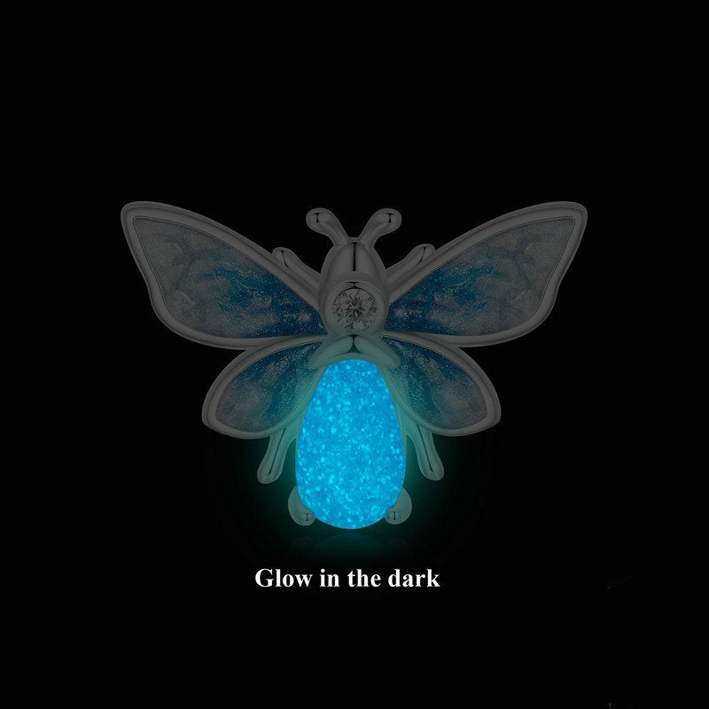 Jorrio Gradient Glow In The Dark Bee Animal Sterling Silver Charm