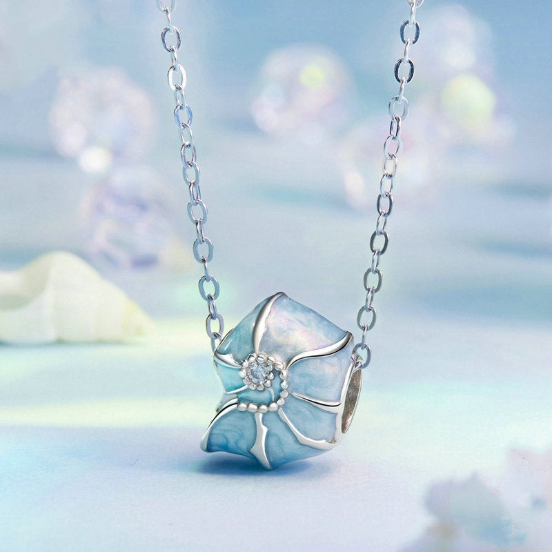 Jorrio Summer Blue Conch Sterling Silver Charm