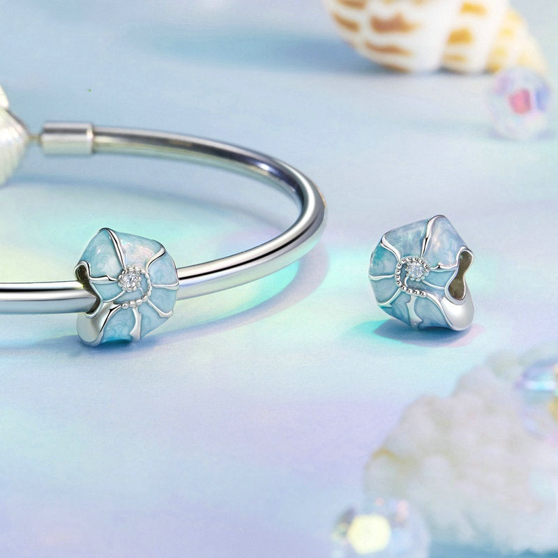 Jorrio Summer Blue Conch Sterling Silver Charm