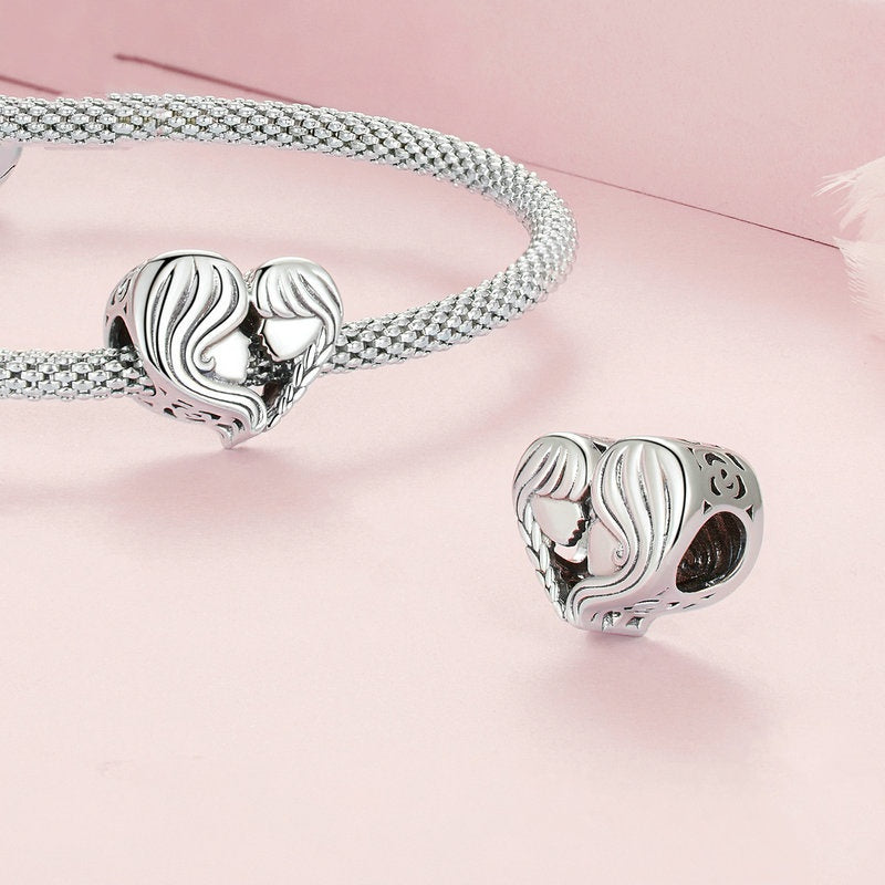 Jorrio Heart Cosy Mother's Day Sterling Silver Charm