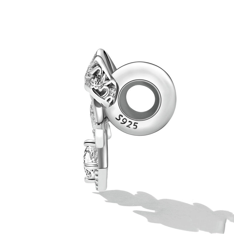 Jorrio Square Bow Positioning Sterling Silver Charm