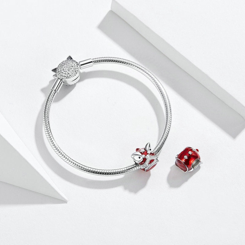 Jorrio New Year Celebration Lion Dance Sterling Silver Charm