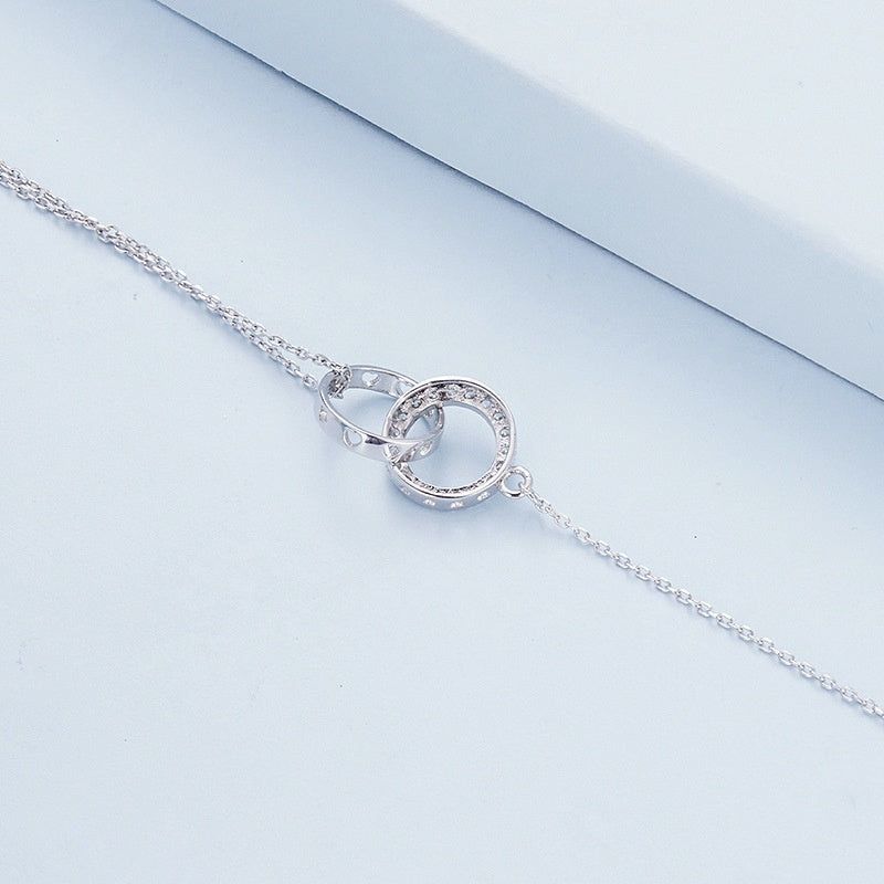 Jorrio Classic Double Loop Sterling Silver Bracelet