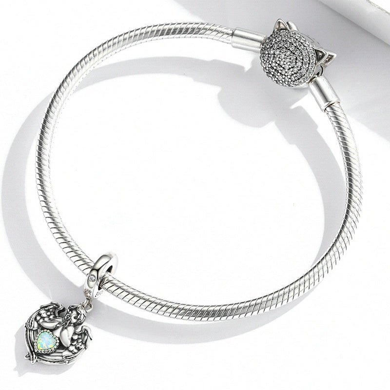 Jorrio Vintage Love Angel Sterling Silver Charm