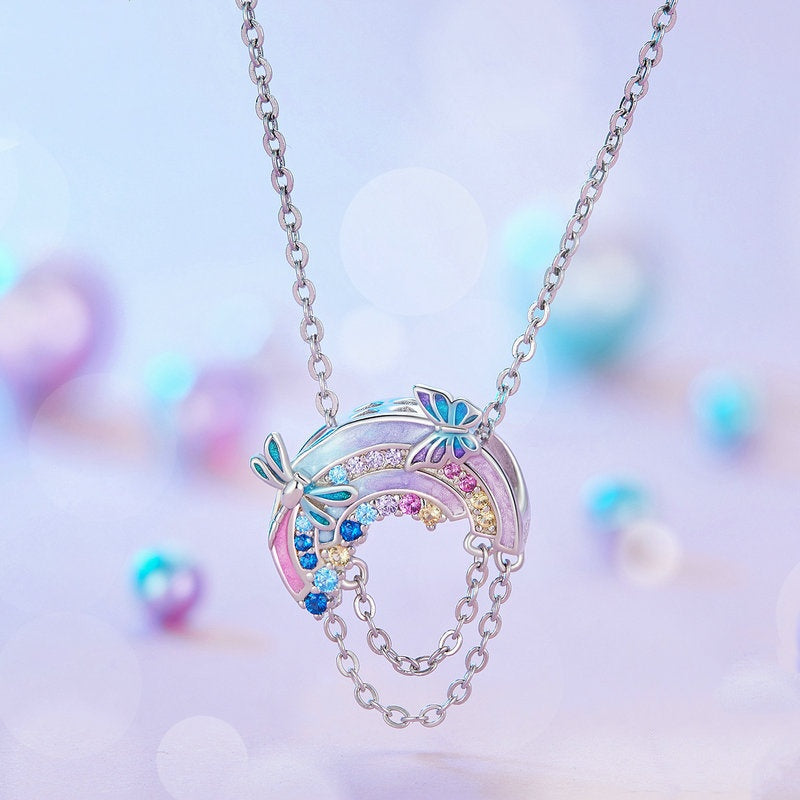 Jorrio Dreamy Rainbow Sterling Silver Charm
