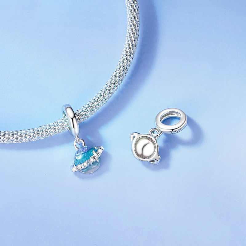Jorrio Romantic Fantasy Space Mini Planet Sterling Silver Charm